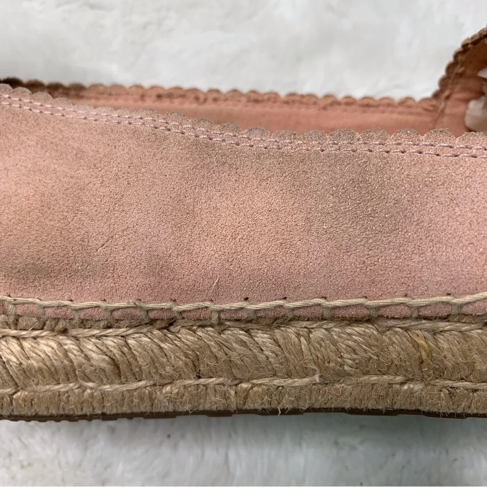 UGG 1100981 Women's Heidi Jasmine Perforated Espadrilles Shoes Flats Pink Size 8